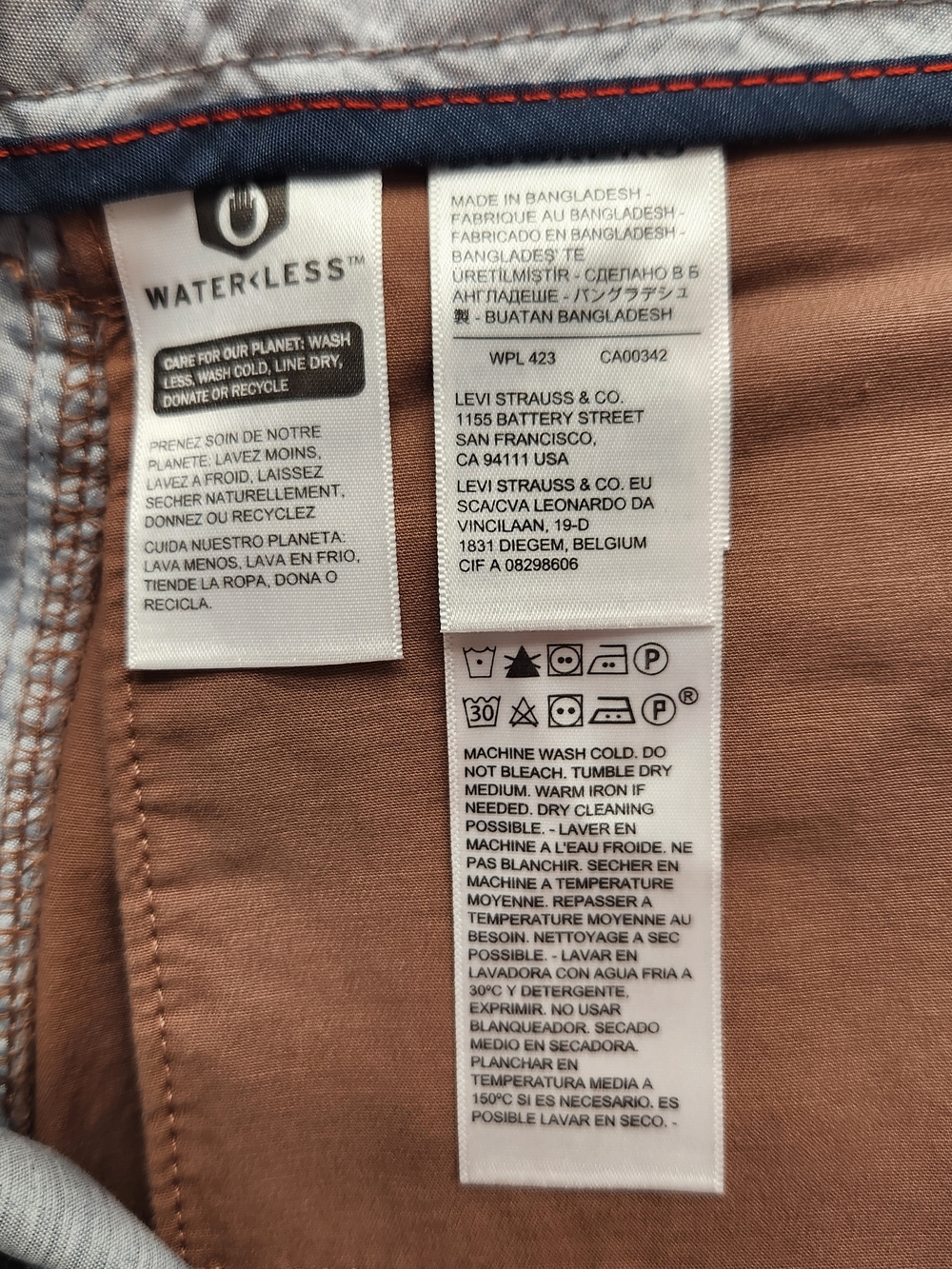 ⭐️NWT Dockers Mens Ultimate Short Supreme Flex Khaki Brown Stretch Casual 36 - Picture 12 of 15